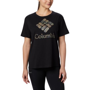 Columbia T-Shirt Dames, Park Relaxed Zwart Camo, 07SBQXLPZ